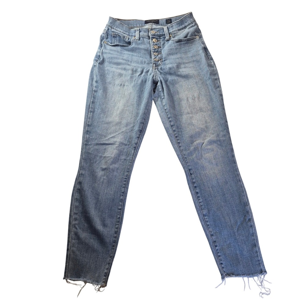 Lucky Brand Bridgette Skinny 7WD11515 Womens 8/29 High Rise Raw Hem Retro READ